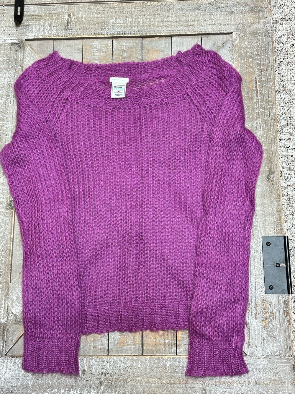 Old Navy Women's Bright Purple Crewneck Sweater
